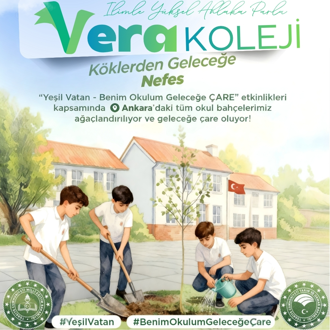Köklerden geleceğe nefes: Yeşil Vatan ağaçlandırma etkinliği.