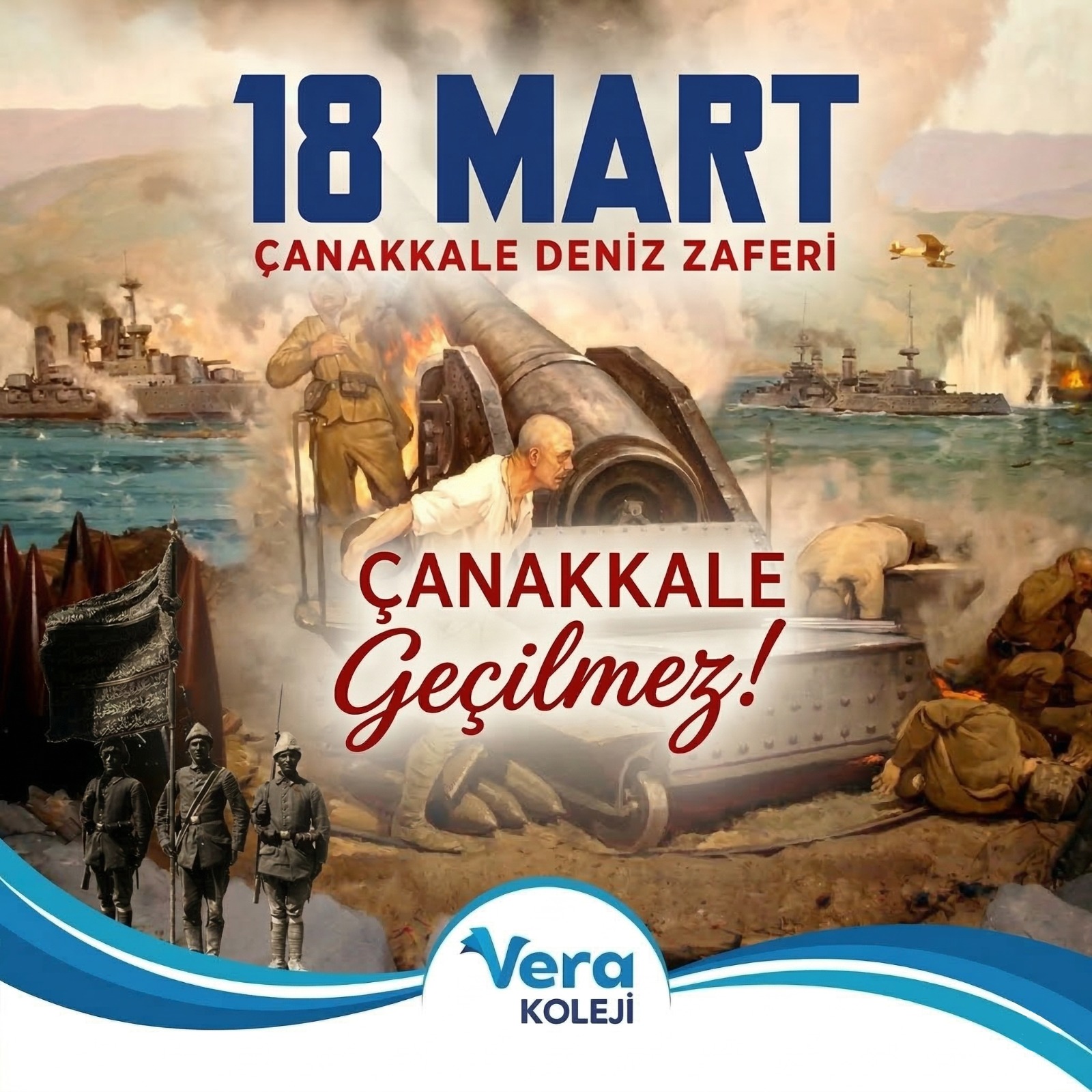 18 Mart Çanakkale Deniz Zaferi anması.