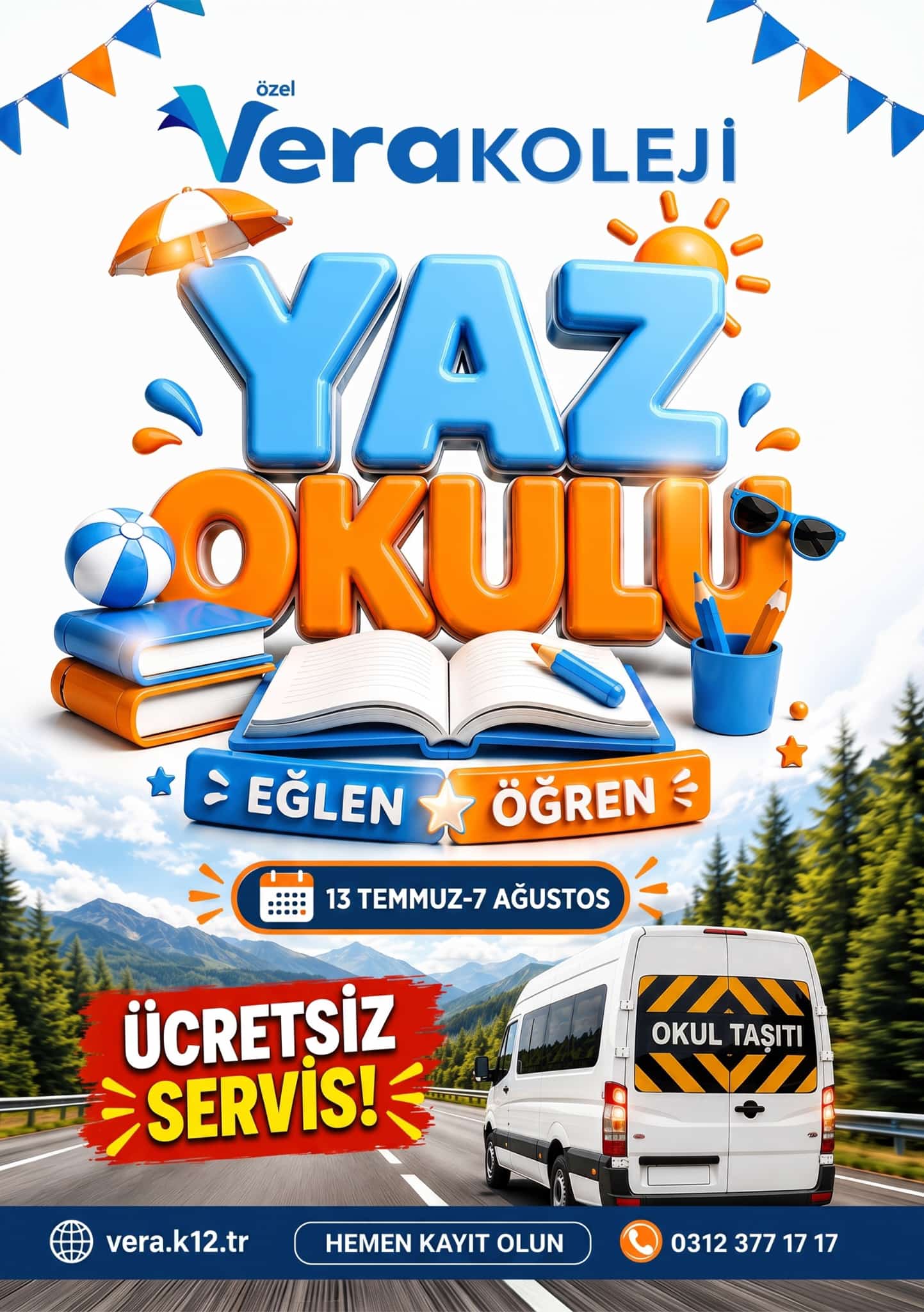 Okul etkinliklerinden bir görünüm.