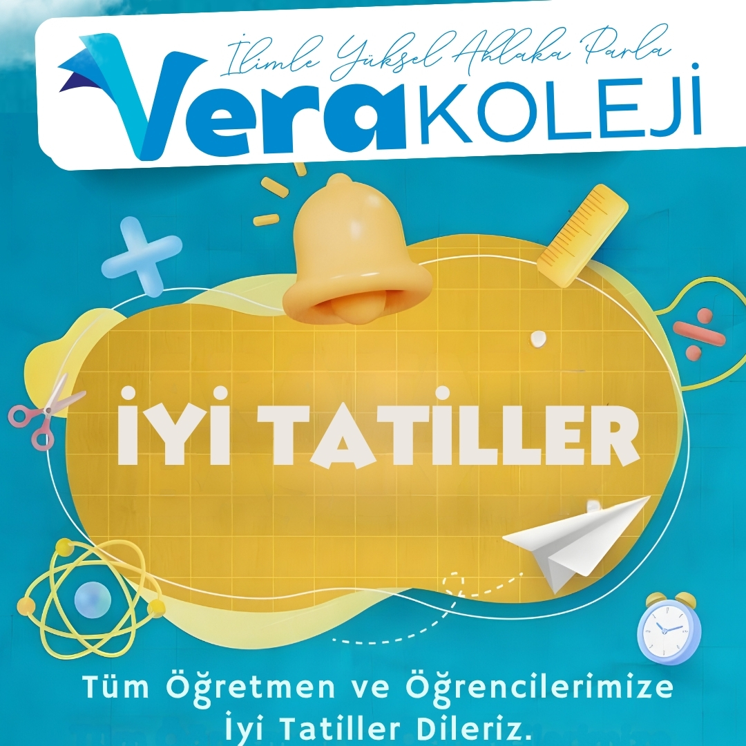 Tüm öğretmen ve öğrencilerimize iyi tatiller dileriz.