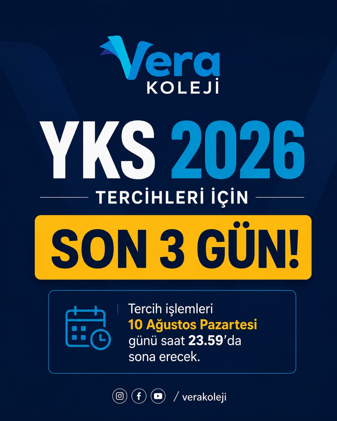 Vera Koleji etkinlik ve duyuru paylaşımı.