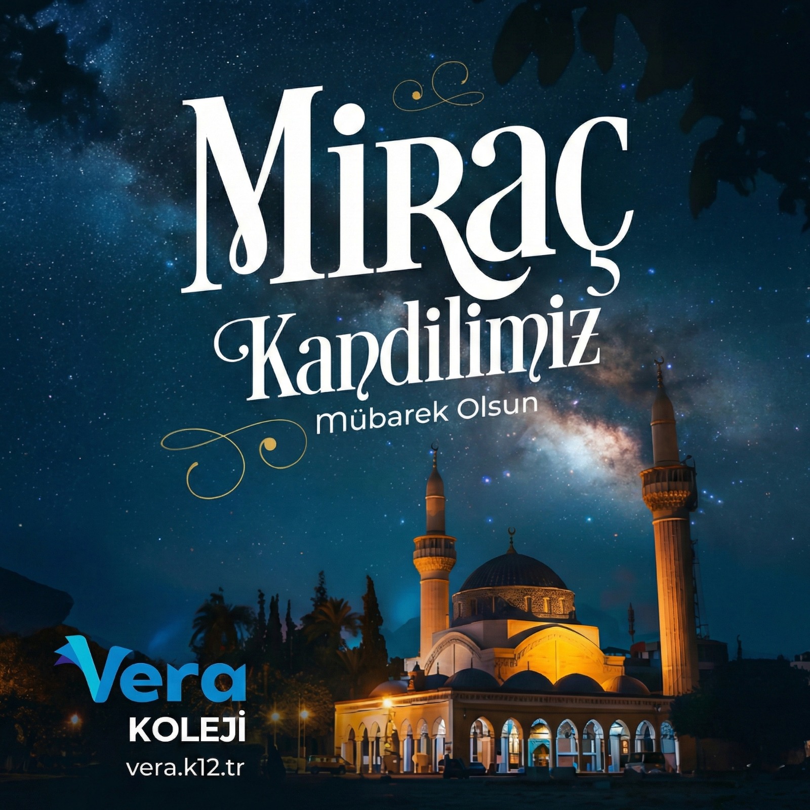 Miraç Kandilimiz mübarek olsun.