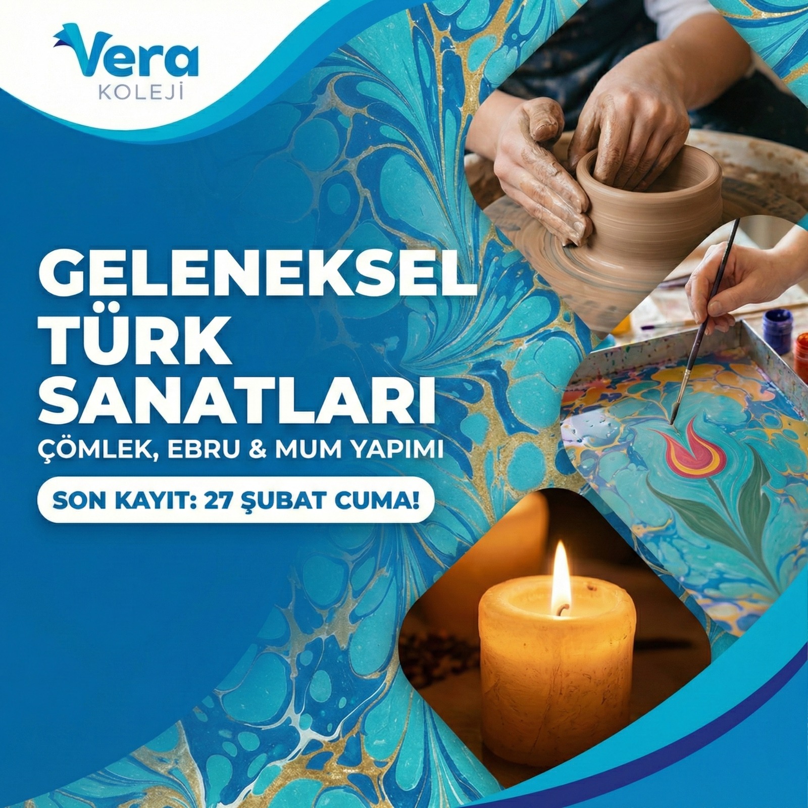 Vera Koleji’nden duyuru ve tebrik paylaşımı.
